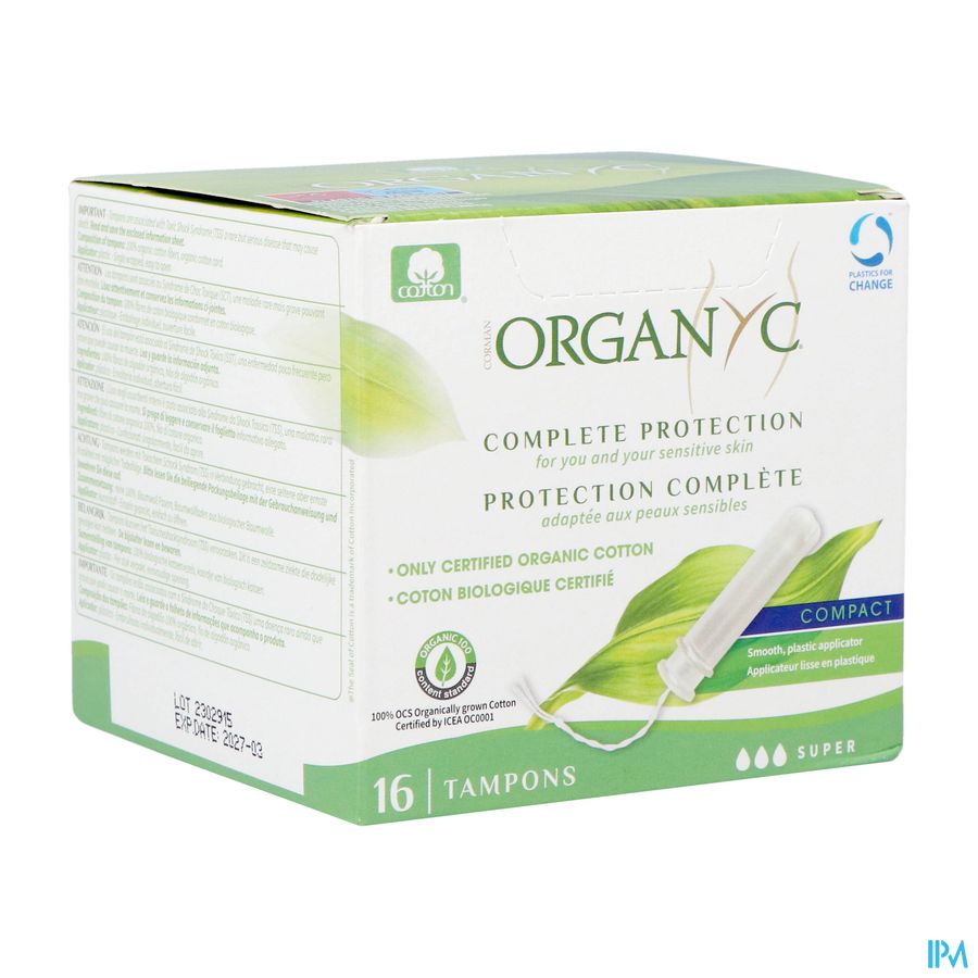 Organyc Complete Protection 16 Super Tampons met Applicator