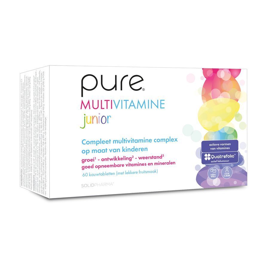 Pure Multivitamine Junior 60 Kauwtabletten