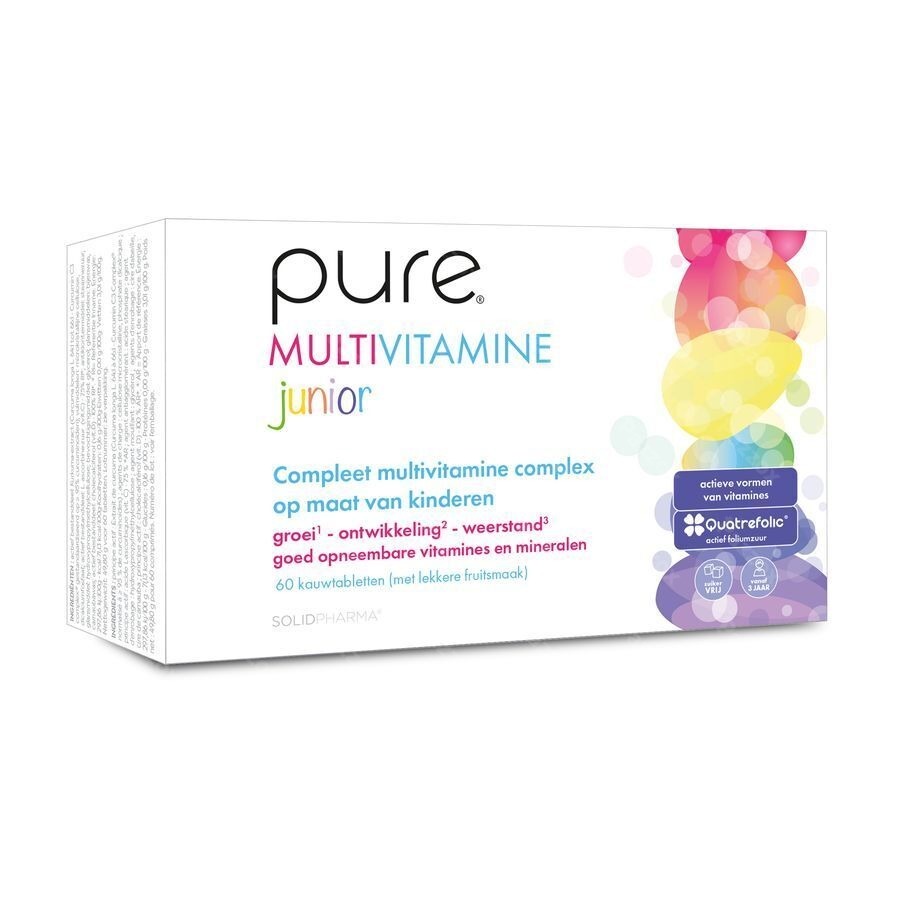 Pure Multivitamine Junior 60 Kauwtabletten