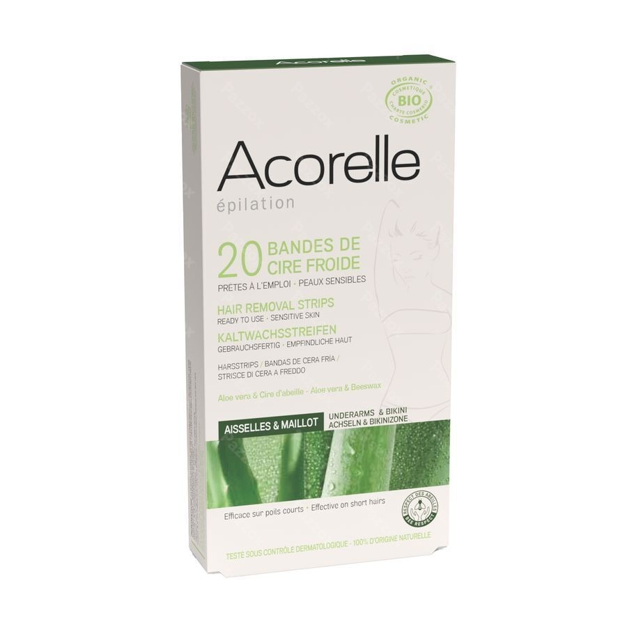 Acorelle Haarsstrips Oksels Bikini 2x10