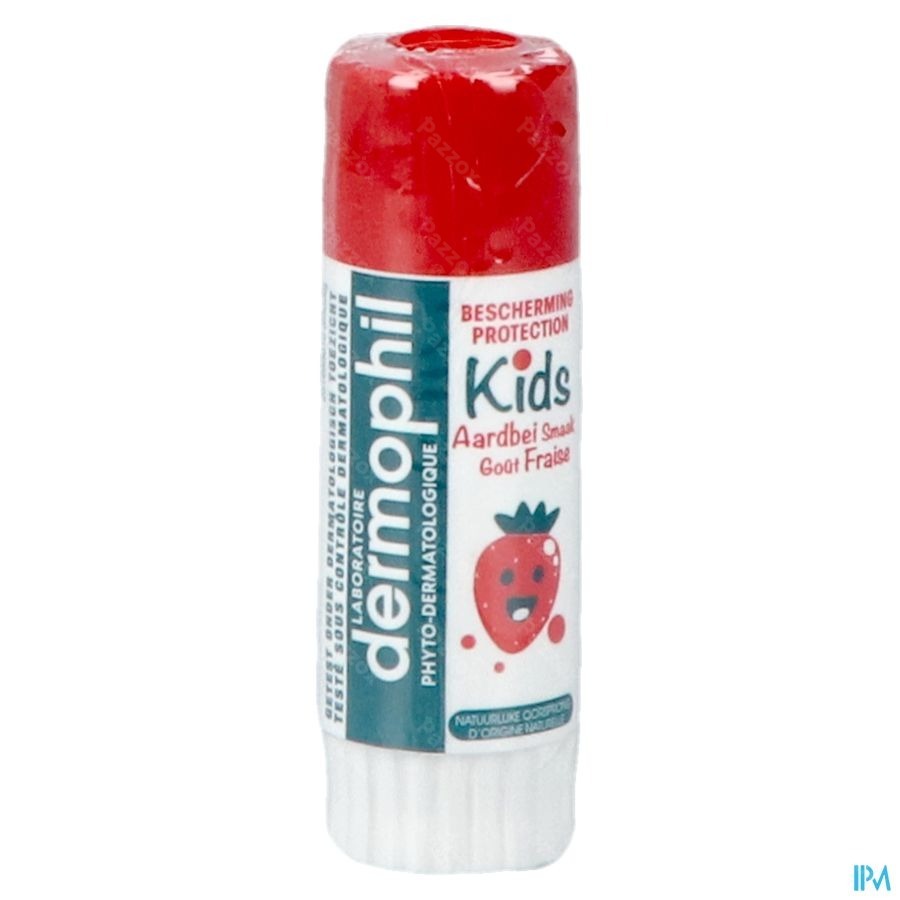 Dermophil Berscherming Lippen Kids Aardbei Stick4g