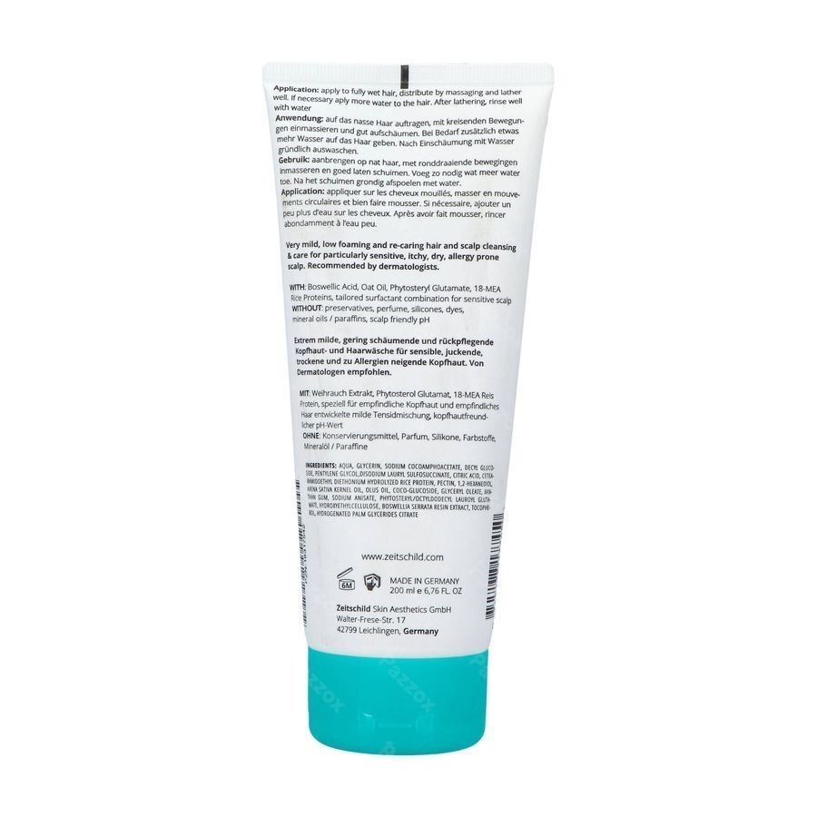 Zeitschild Derma Systems Shampoo Sensitive 200ml