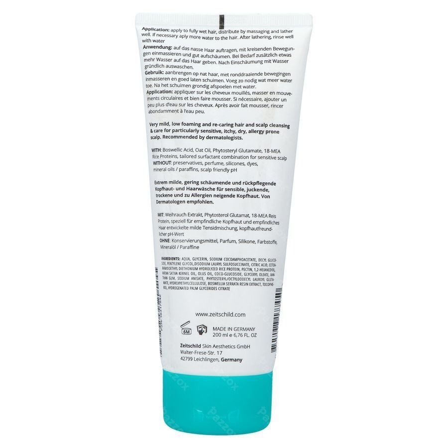 Zeitschild Derma Systems Shampoo Sensitive 200ml