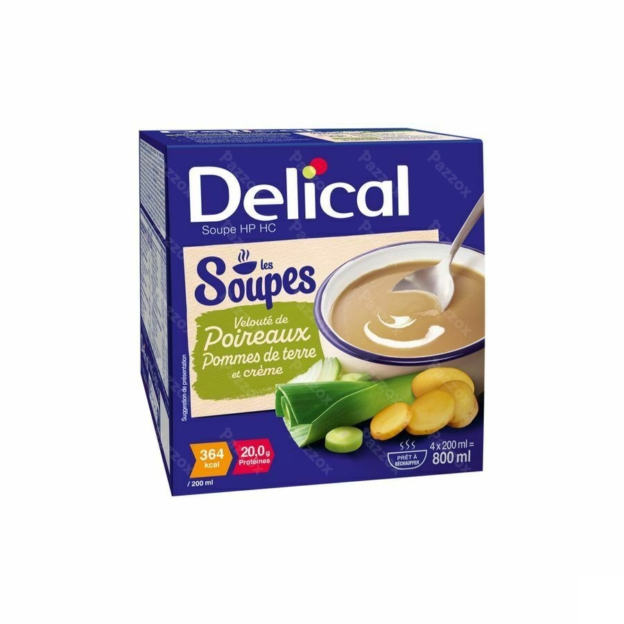 Delical Soep Prei, Aardappelen en Room 4x200ml