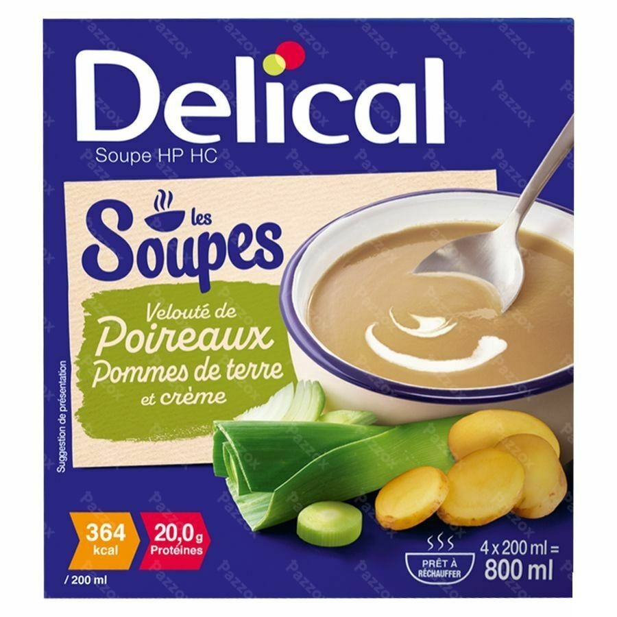 Delical Soep Prei, Aardappelen en Room 4x200ml