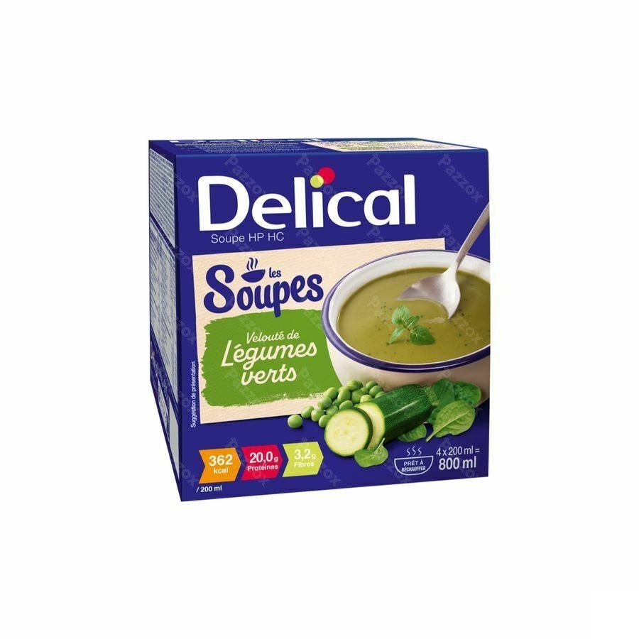 Delical Velouté Van Groene Groenten 4x200ml