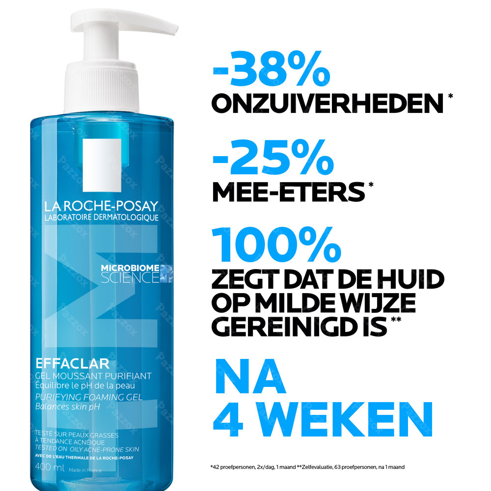 La Roche-Posay Effaclar +M Zuiverende Schuimgel Navulling 400ml