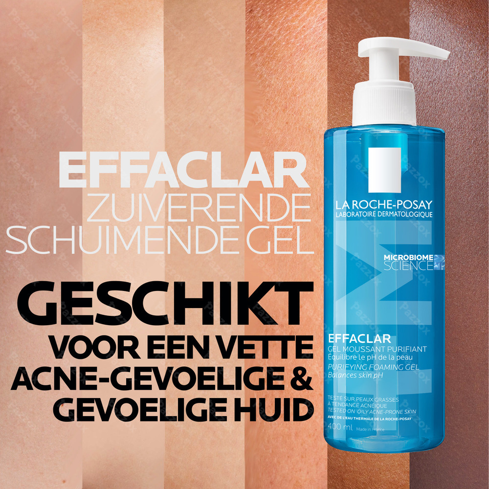 La Roche-Posay Effaclar +M Zuiverende Schuimgel Navulling 400ml