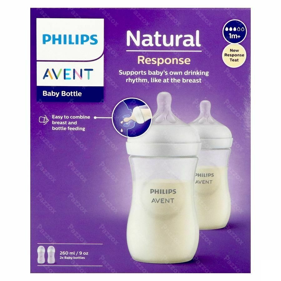Avent Natural Response 3.0 Zuigfles Duo 2x260ml