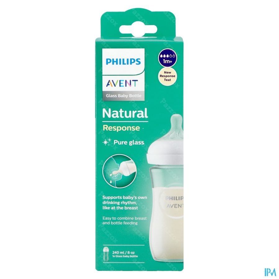 Avent Natural Response 3.0 Zuigfles 240 ml Glas