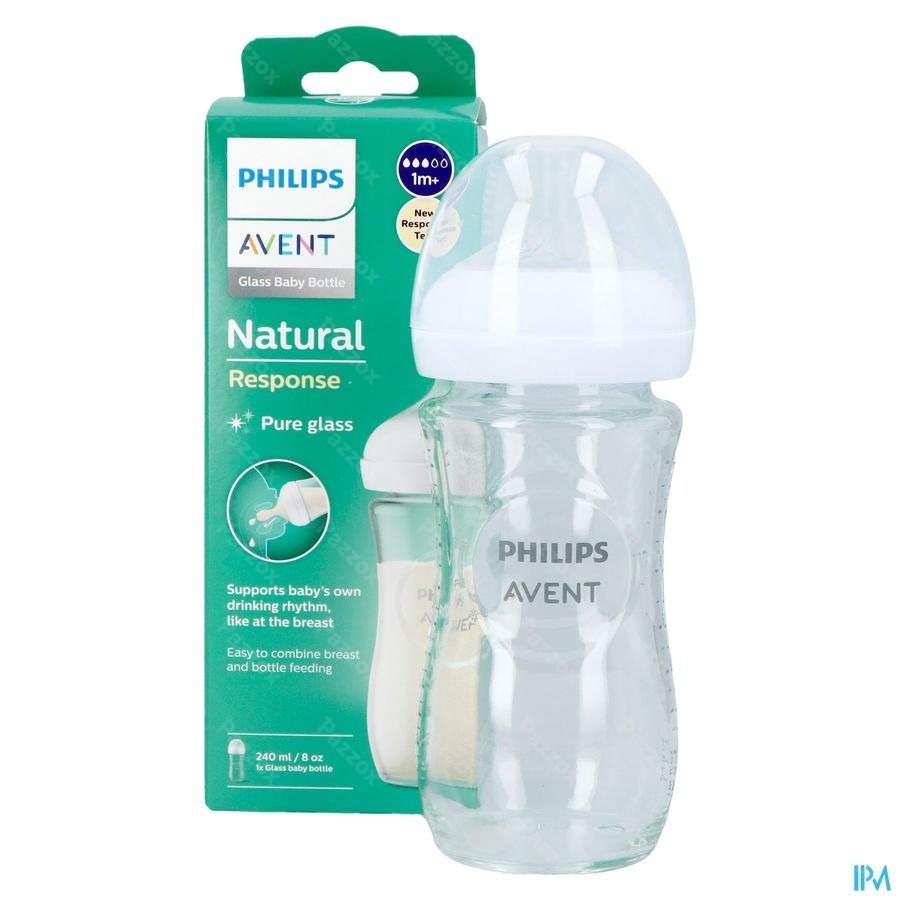 Avent Natural Response 3.0 Zuigfles 240 ml Glas