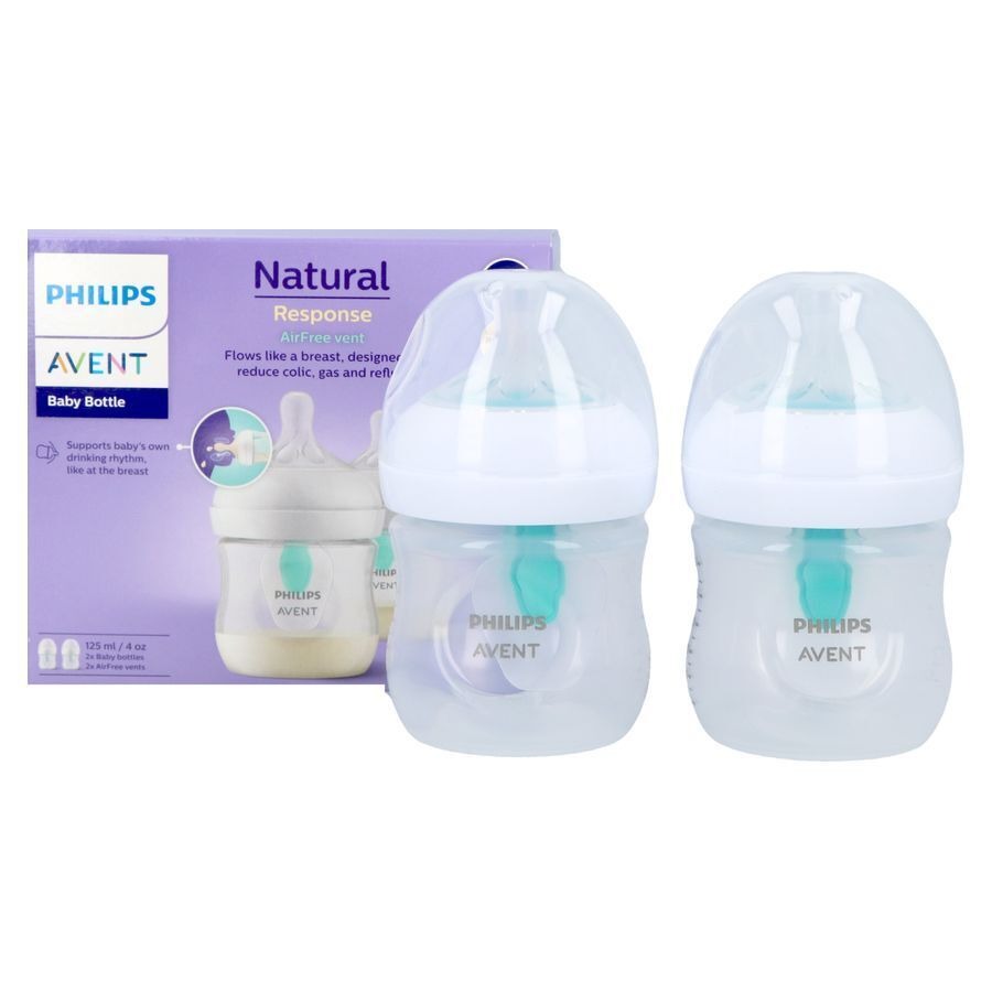 Avent Natural Response Airfree Zuigfles Duo 2x125ml