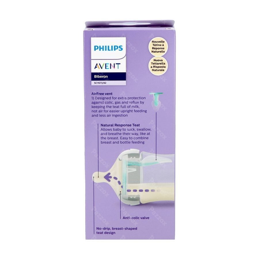 Avent Natural Response Airfree Zuigfles 260ml Beer