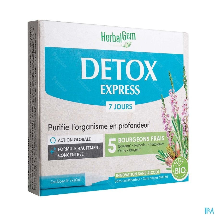 Herbalgem Detox Express Monodosissen 7x10ml