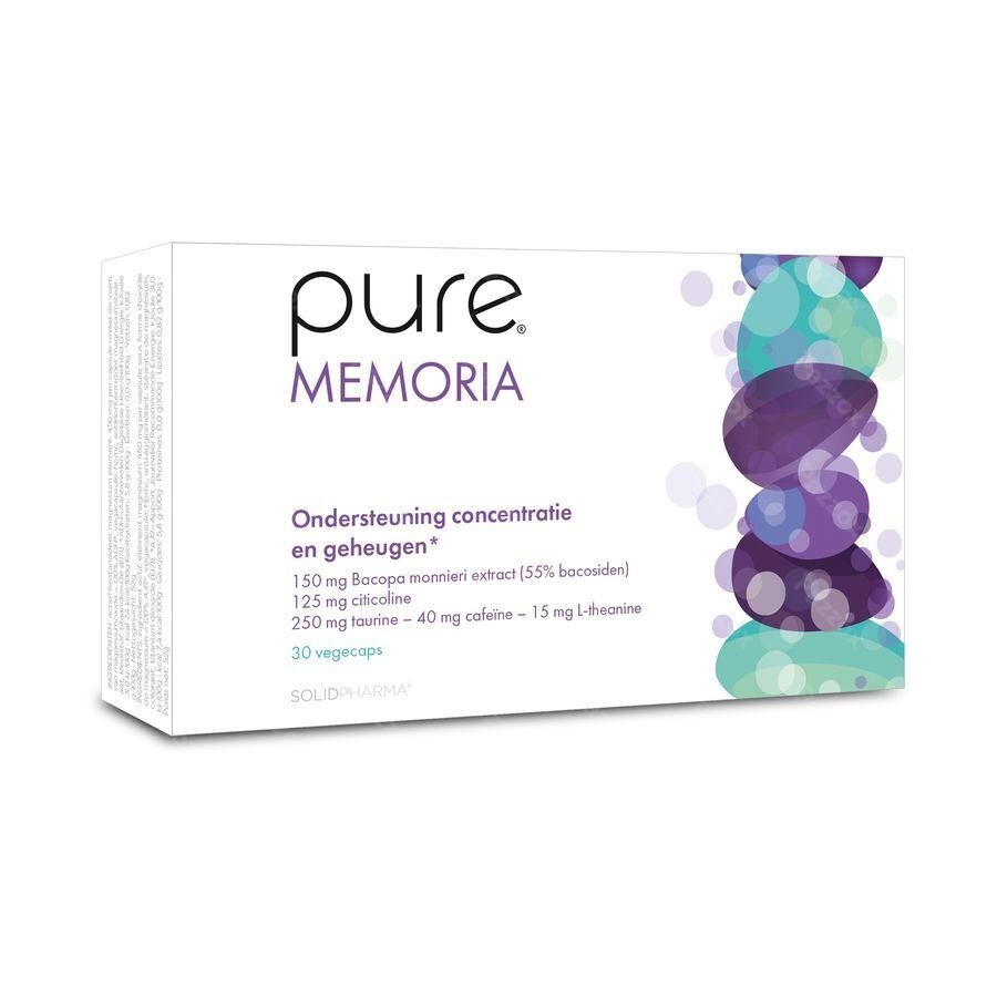 Pure Memoria 30 Plantaardige Capsules
