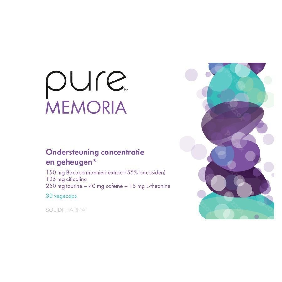 Pure Memoria 30 Plantaardige Capsules