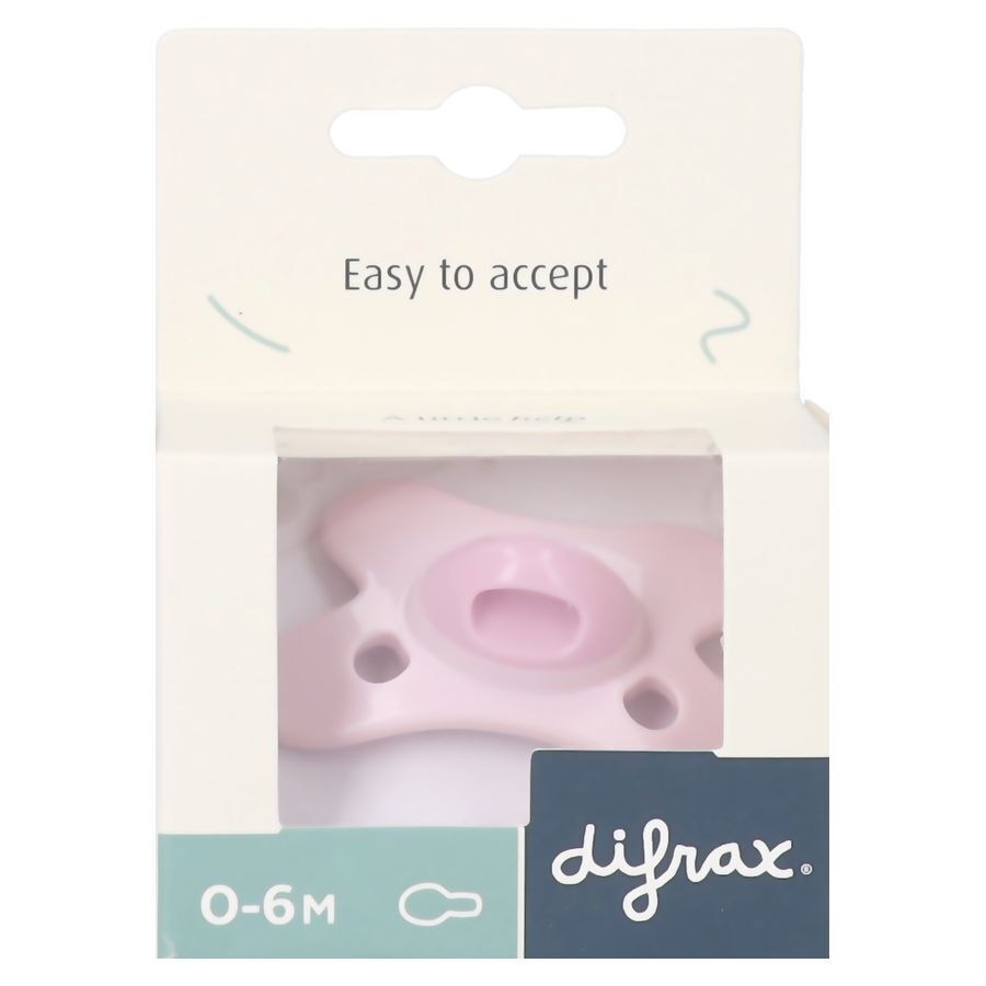 Difrax Fopspeen Natural 0-6m Spec Edit Rose Quartz