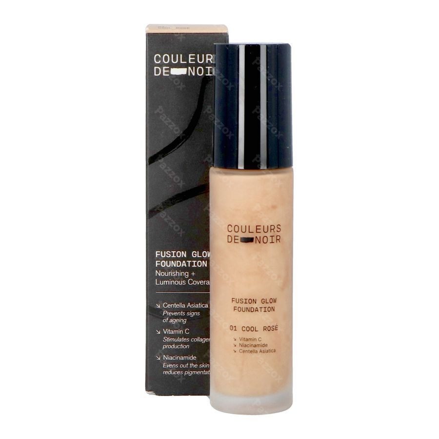 Les Couleurs De Noir Fusion Glow Foundation 01 Cool Rosé 30ml