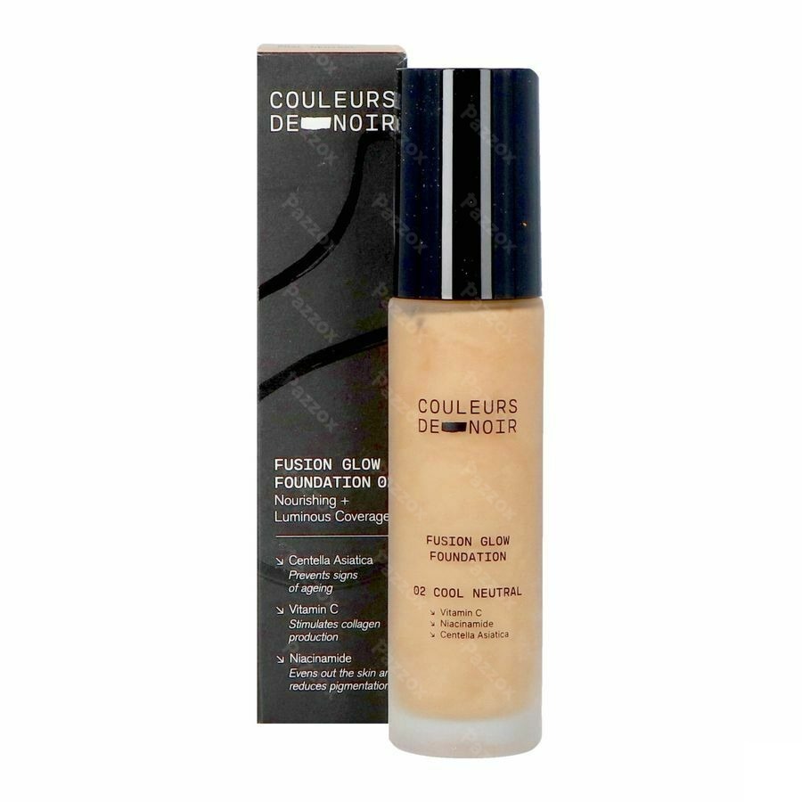 Les Couleurs De Noir Fusion Glow Foundation 02 Cool Neutral 30ml