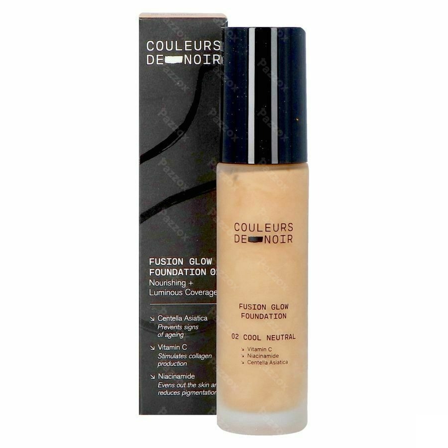 Les Couleurs De Noir Fusion Glow Foundation 02 Cool Neutral 30ml