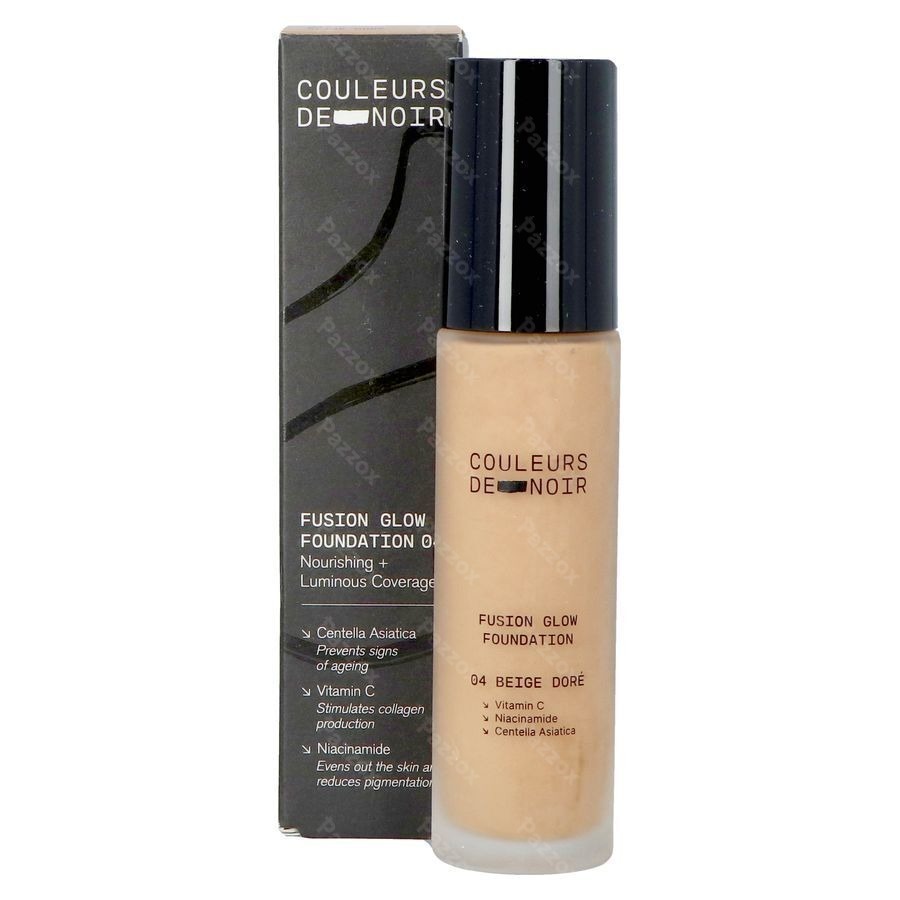 Les Couleurs De Noir Fusion Glow Foundation 04 Beige Doré 30ml