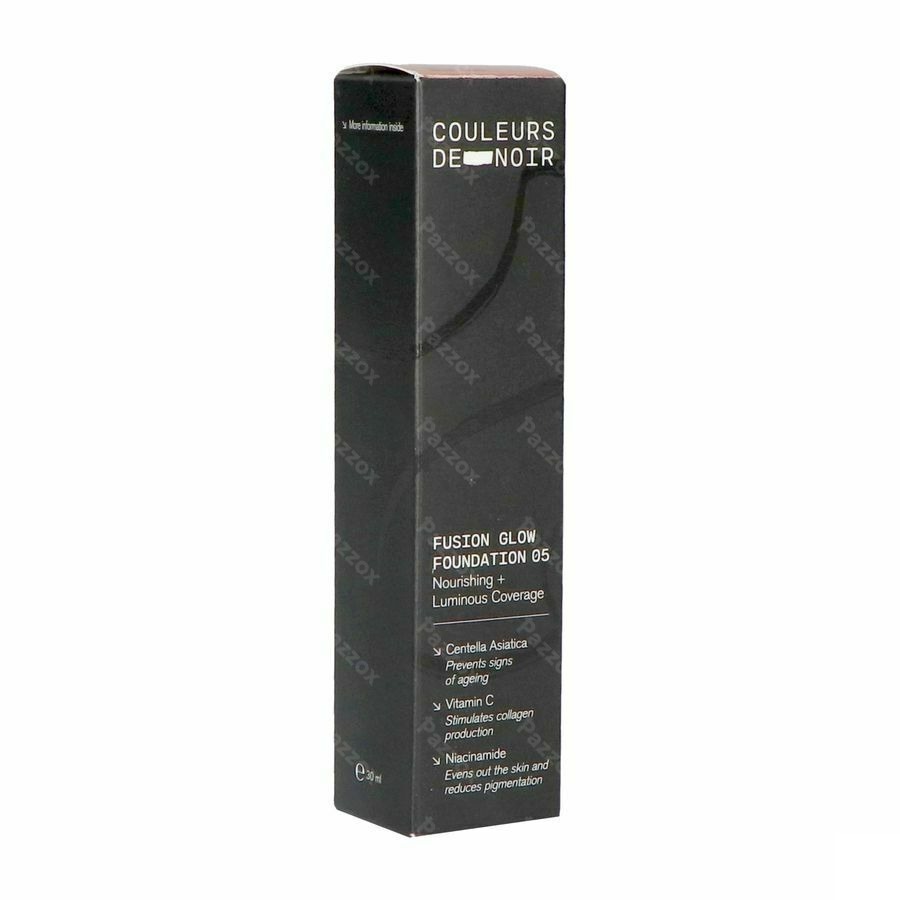 Les Couleurs De Noir Fusion Glow Foundation 05 Warm Doré 30ml