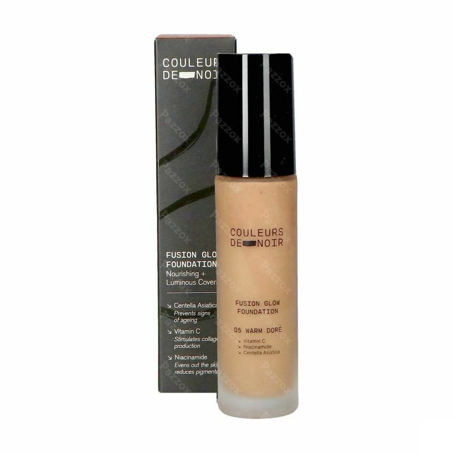 Les Couleurs De Noir Fusion Glow Foundation 05 Warm Doré 30ml