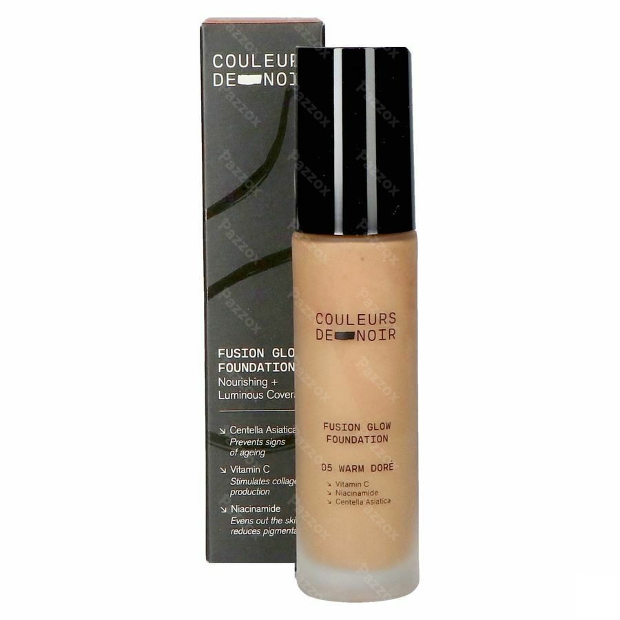 Les Couleurs De Noir Fusion Glow Foundation 05 Warm Doré 30ml