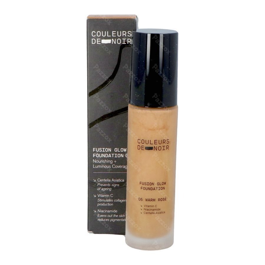 Les Couleurs De Noir Fusion Glow Foundation 06 Warm Rosé 30ml