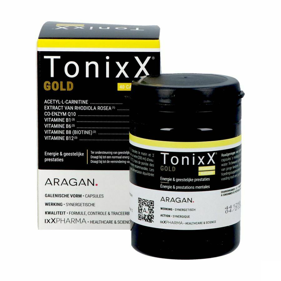Tonixx Gold Energie en Geestelijke Prestaties 40 Capsules