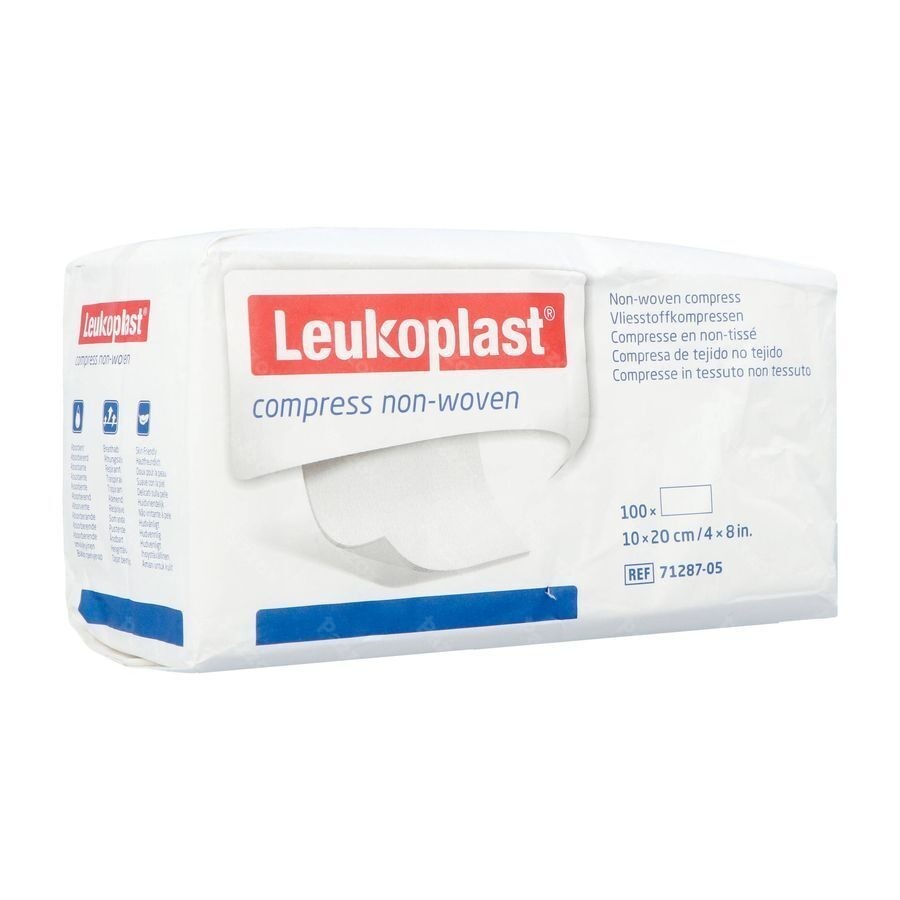 Leukoplast Compress N/woven N/st. 10cmx20cm 100