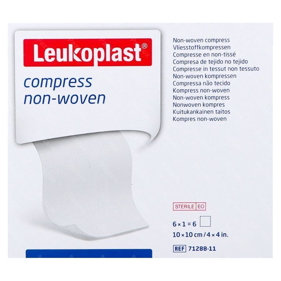 Leukoplast Compress N/woven St. 10cmx10cm 6