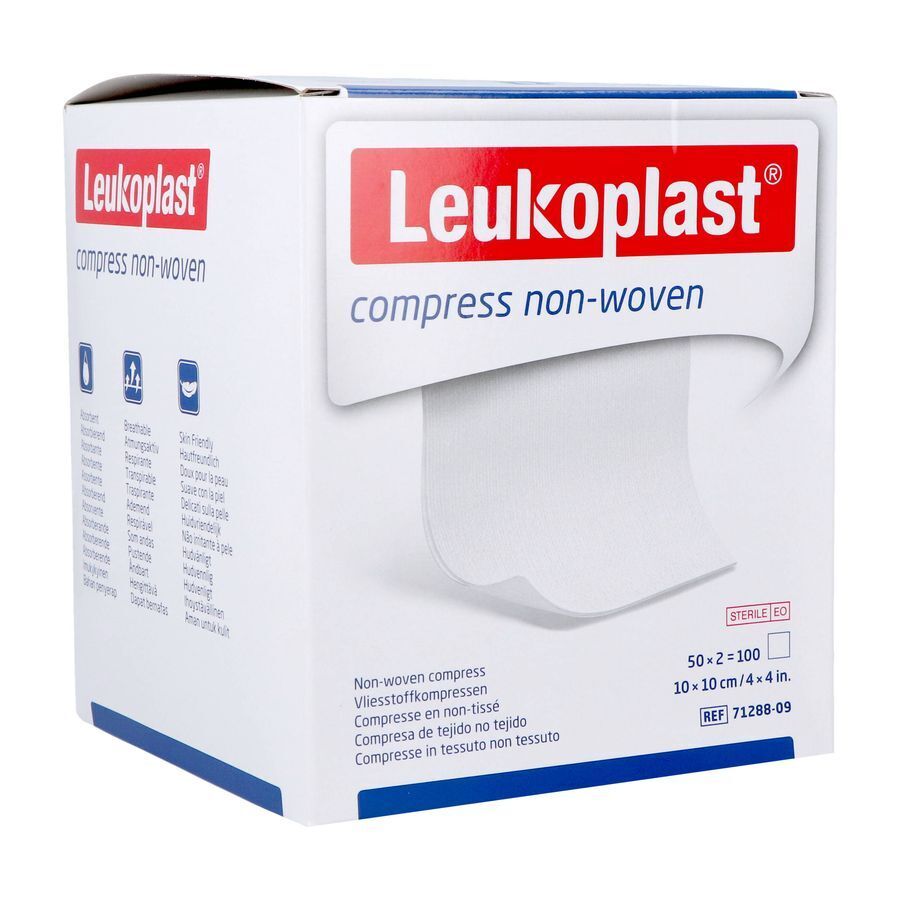 Leukoplast Compress N/woven St. 10cmx10cm 50x2