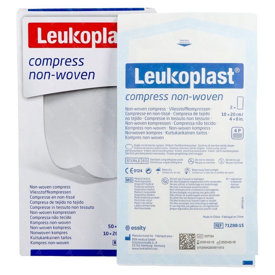 Leukoplast Compress N/woven St. 10cmx20cm 50x2