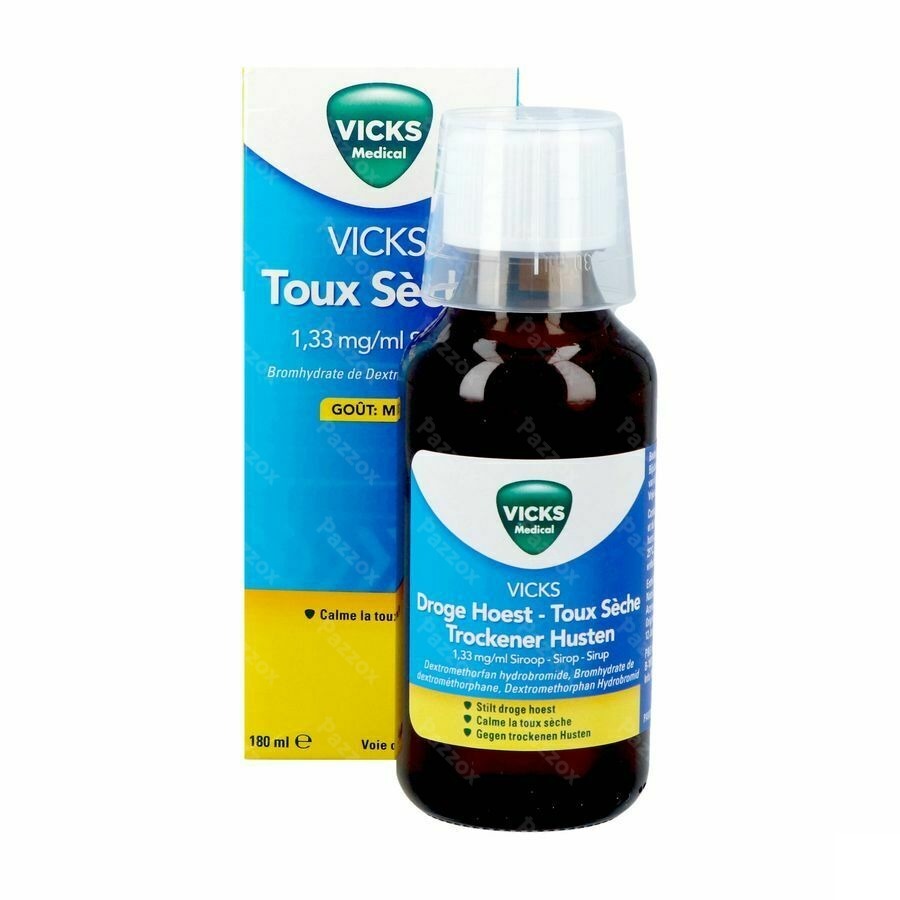 Vicks Droge Hoest Siroop 180ml