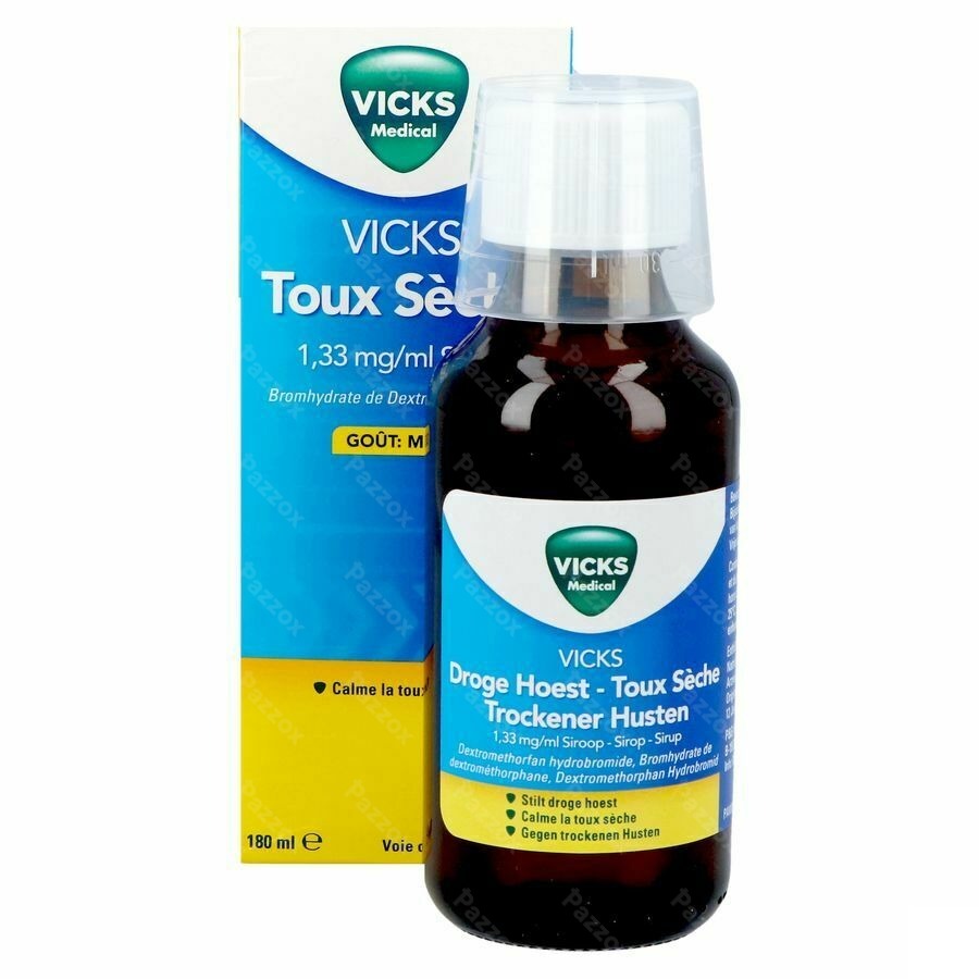 Vicks Droge Hoest Siroop 180ml