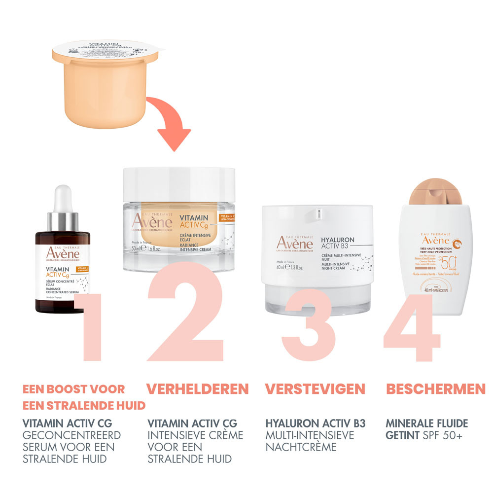 Avène Vitamine Activ Cg Crème stralende teint Refill anti-aging, geoptimaliseerd Vitamine C 50ml 
