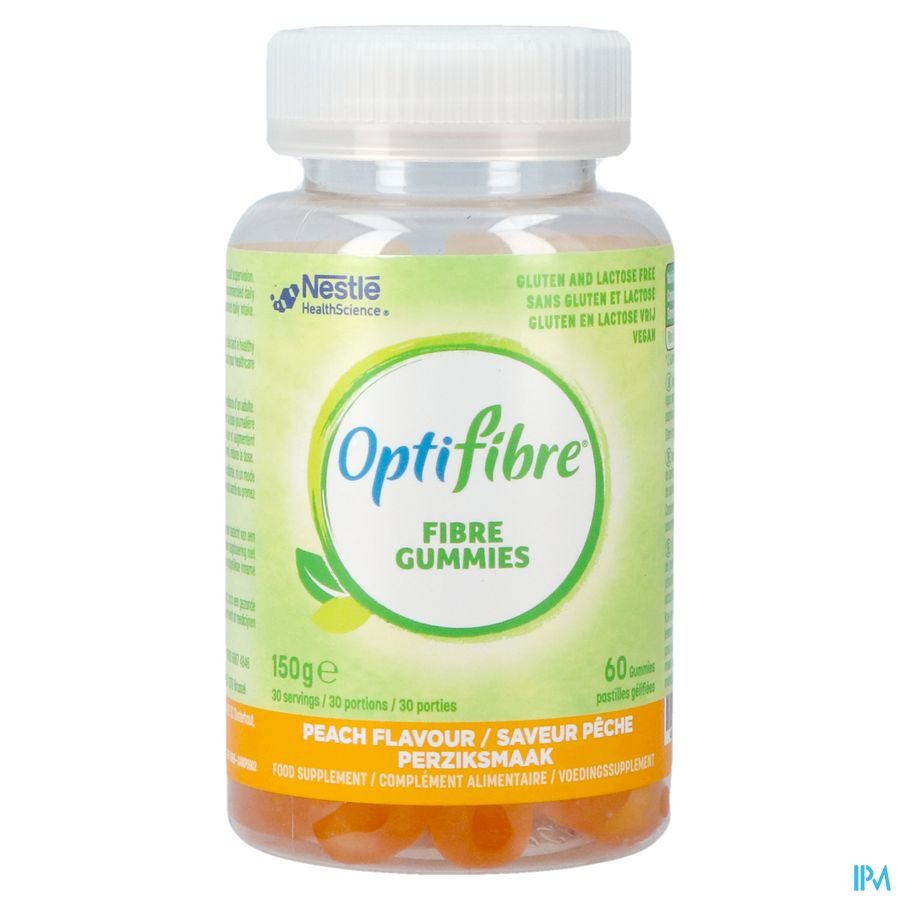 Nestle Optifibre Fibre Perzik Gummies 60