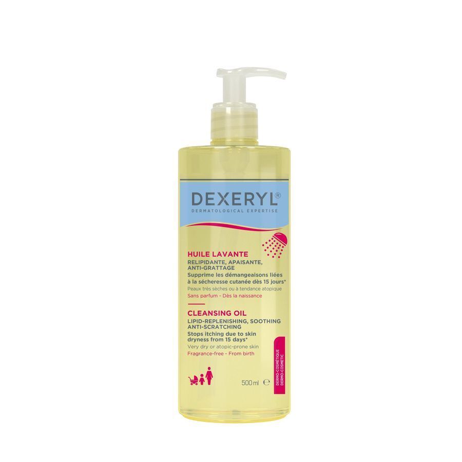 Dexeryl Wasolie Zeer droge huid en Atopie Gezicht en Lichaam 500ml afbeelding