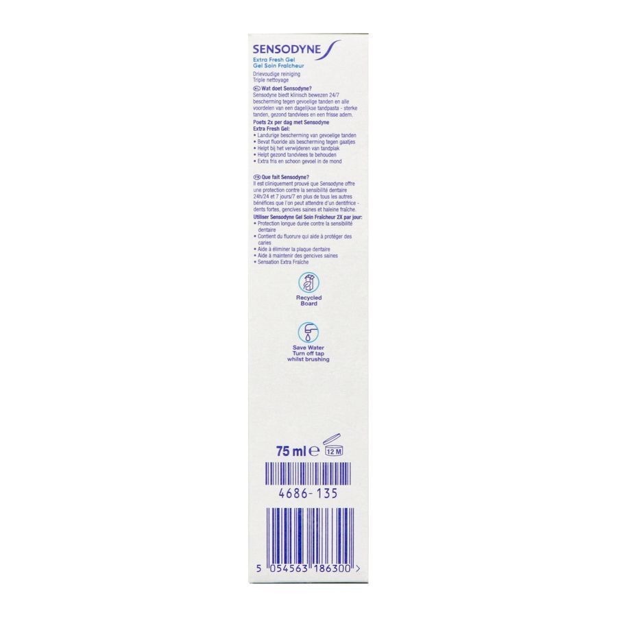 Sensodyne Extra Fresh Gel Tandpasta 75ml