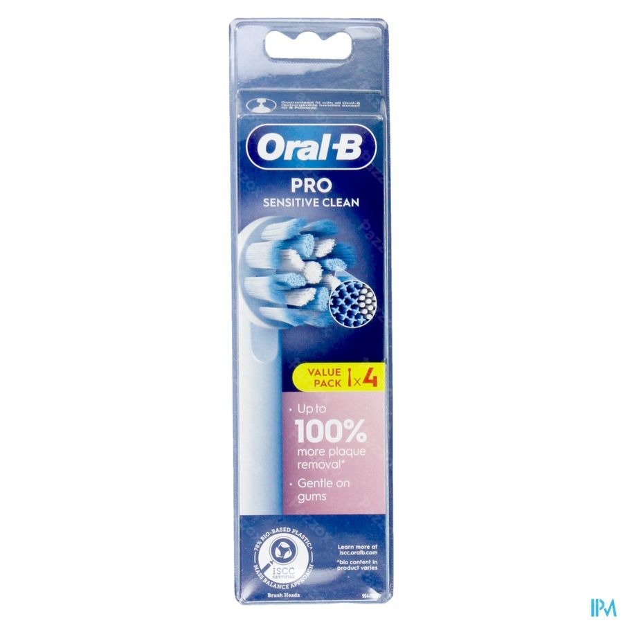 Oral-B Pro Sensitive Clean Opzetborstels 4 Stuks