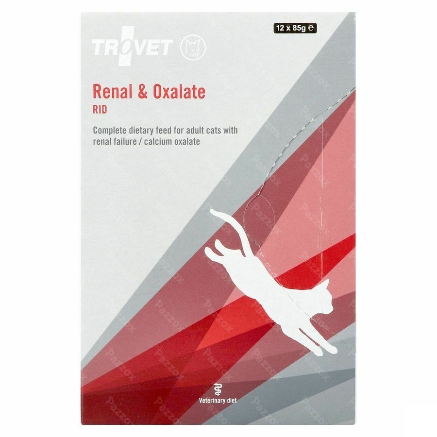 Trovet Rid Renal&oxalate Kat Chicken 12x85g Vmd