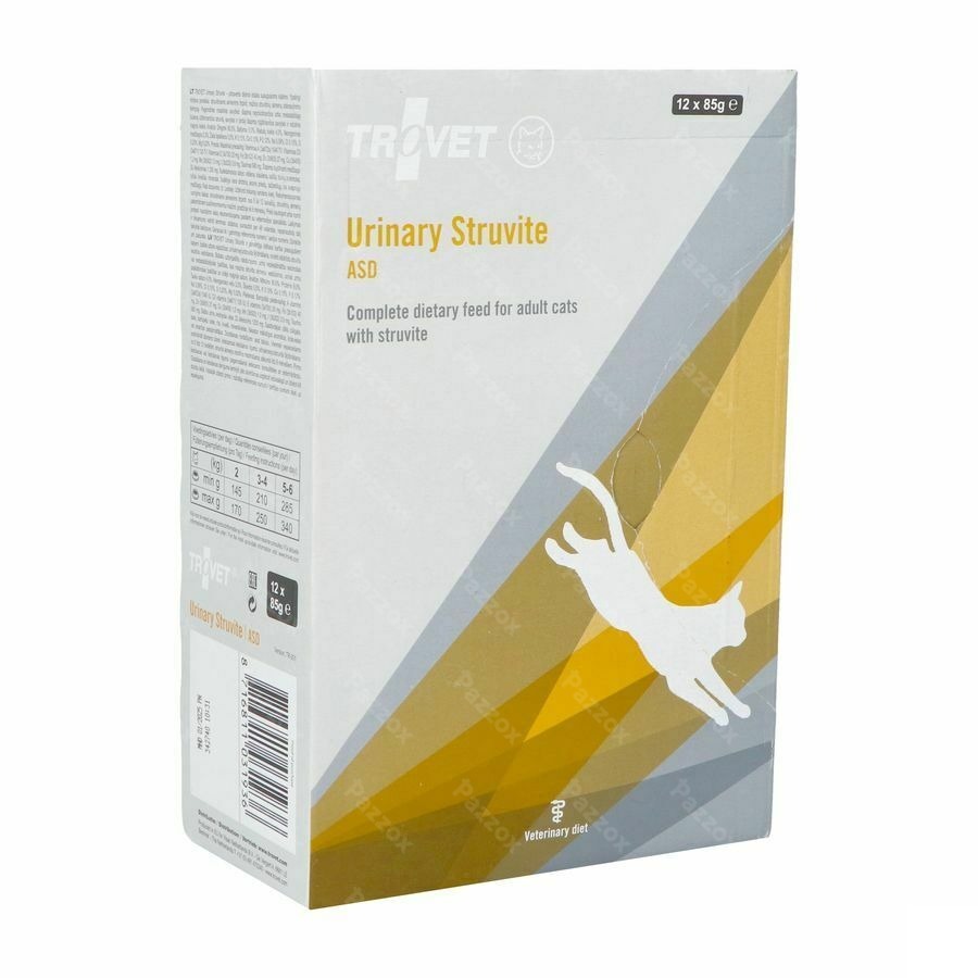 Trovet Asd Urinary Struvite Kat Chicken 12x85g Vmd
