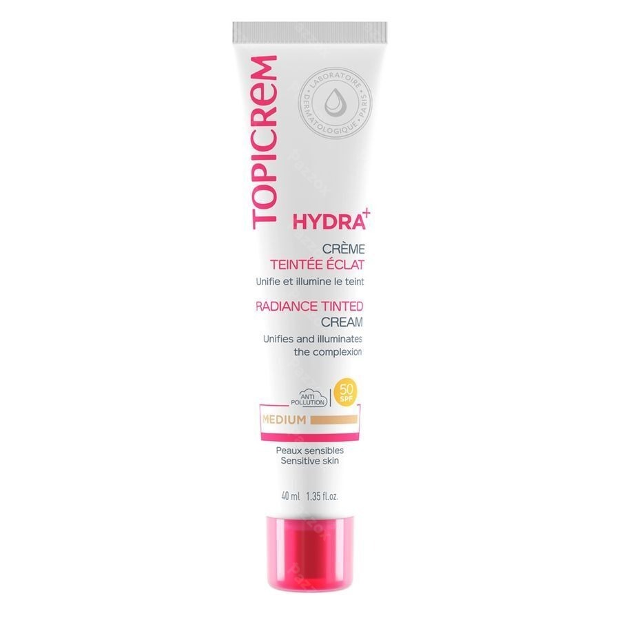 Topicrem Hydra+ Getinte Cr Eclat Medium 40ml Nf