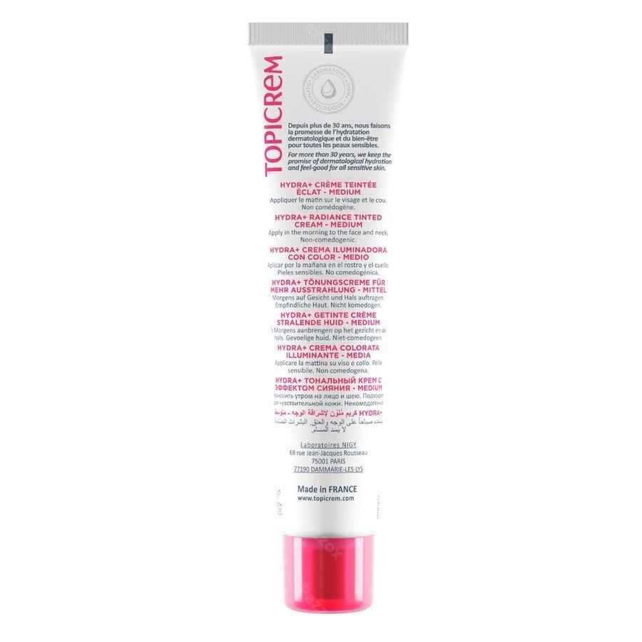 Topicrem Hydra+ Getinte Cr Eclat Licht 40ml Nf