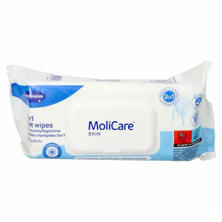 Molicare Skin 3in1 Wet Wipes 50 9950961