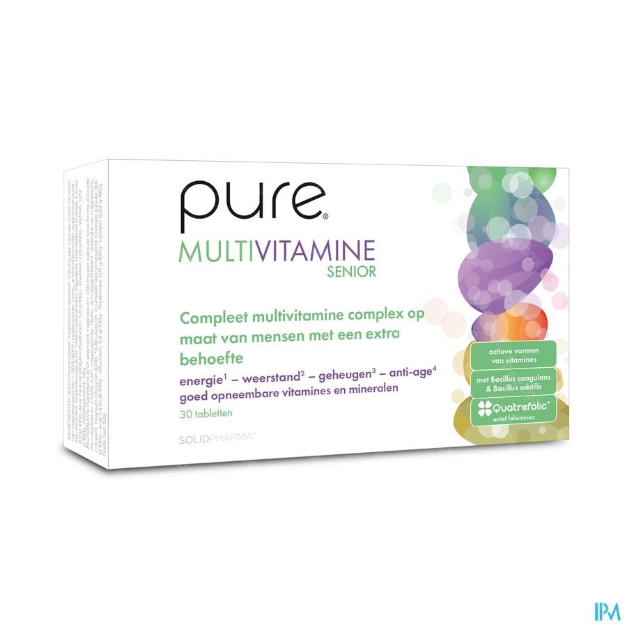 Pure Multivitamine Senior Tabl 30