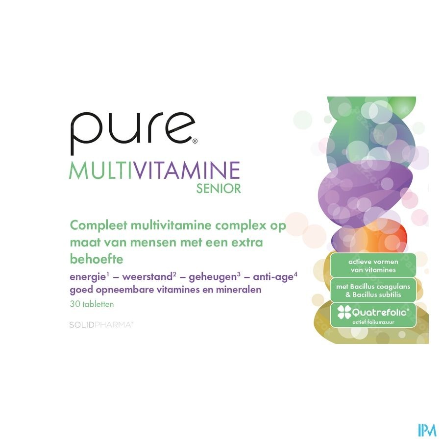 Pure Multivitamine Senior Tabl 30