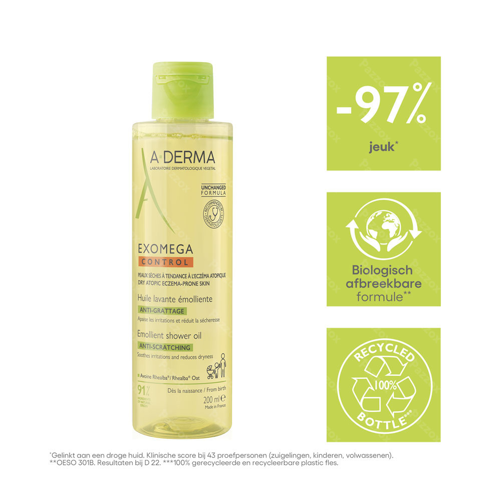 A-Derma Exomega Control Emoliërende Wasolie 200ml