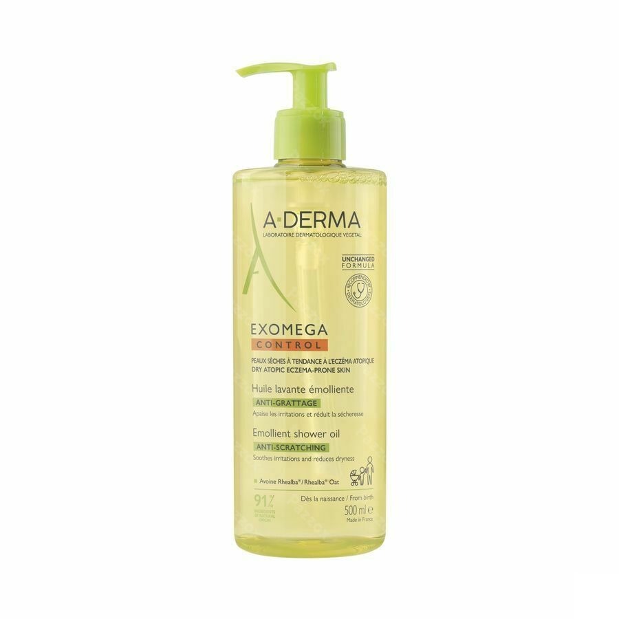 A-Derma Exomega Control Emoliërende Wasolie 500ml